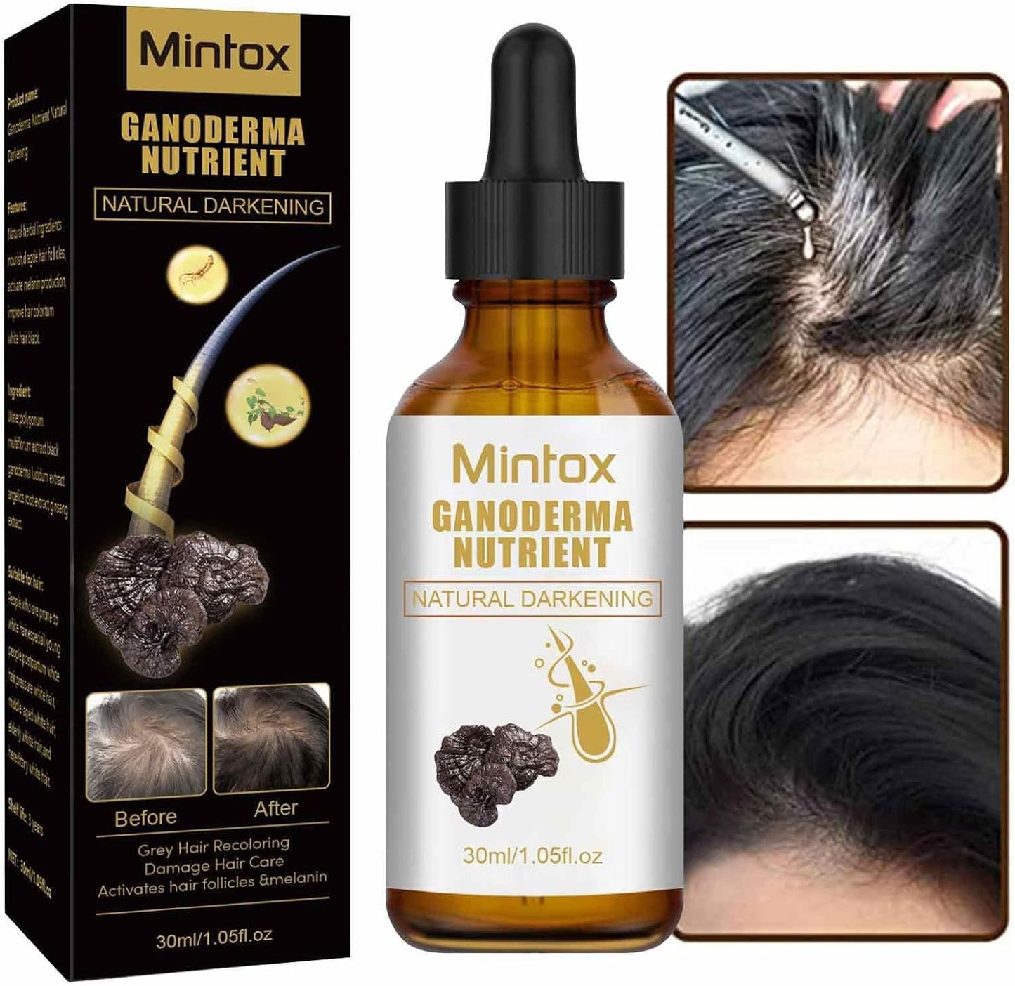 Organic Ganoderma Anti-Grey Hair Serum