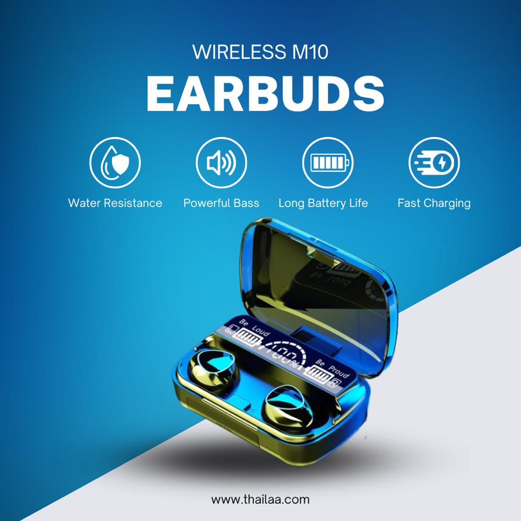 SERIES M10 EARBUDS WITH POWER BANK